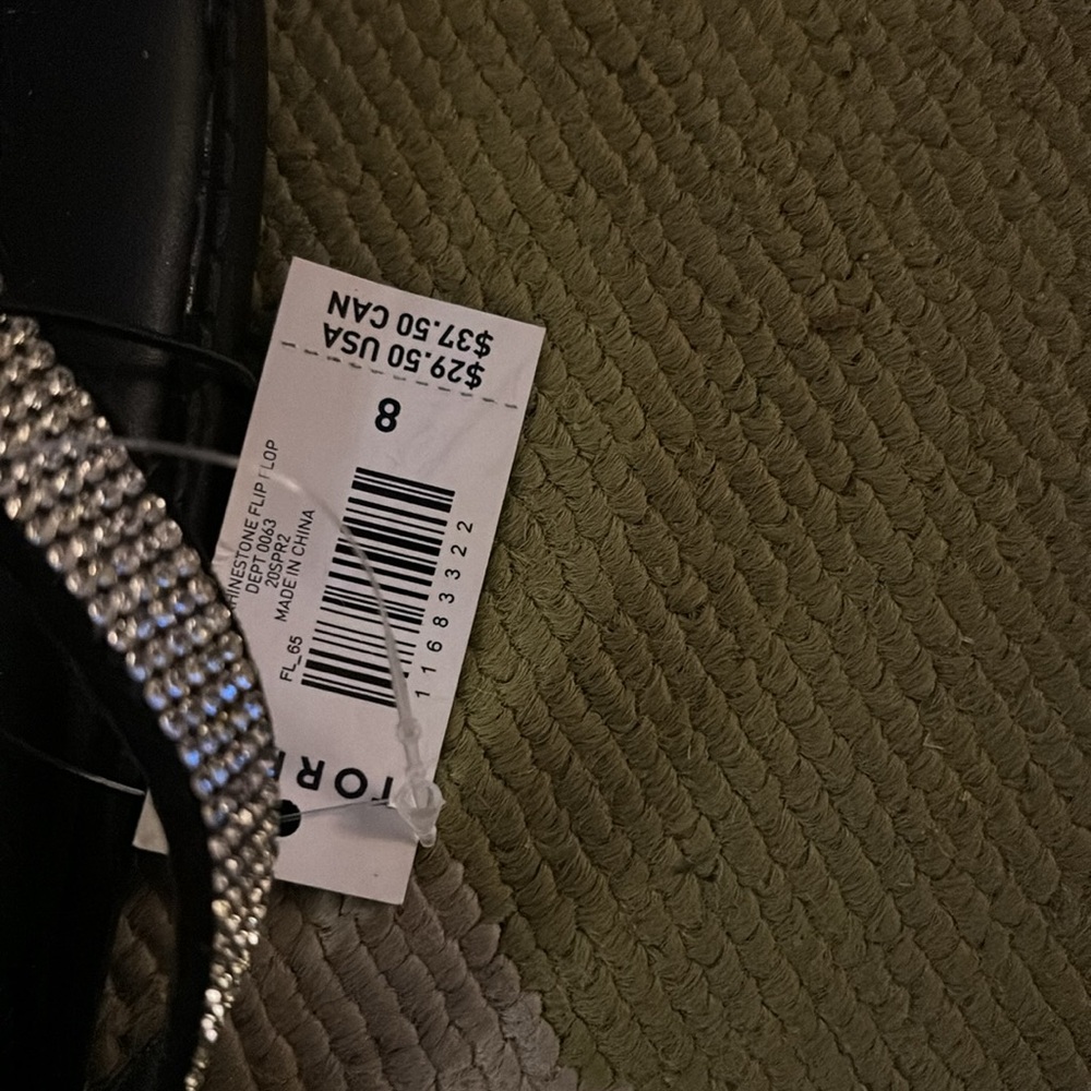 Black bling sandals. Never worn - Picture 3 of 7